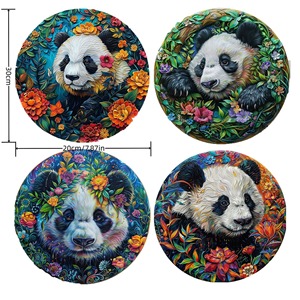 Figura Decorativa de Panda en Resina Impresa en <span class=keywords><strong>3D</strong></span> de Witt Creative Garden, Panel Colgante para Decoración de Patio de Villa - Product Image 5