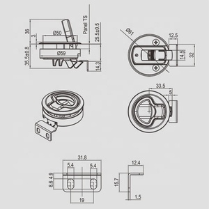 カスタマイズPM256亜鉛合金プルスラムラッチマリンハッチラッチボートヨットラッチRVデッキドア用 - Product Image 5