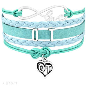 OT PT Ergothérapie Physiothérapie Aromathérapie <span class=keywords><strong>Acupuncture</strong></span> Massage Respiratoire Thérapeute Bracelet Bracelets porte-bonheur à la mode - Product Image 2