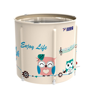 Nueva Bañera <span class=keywords><strong>Plegable</strong></span> de PVC para Niños, Bañera Portátil Ecológica <span class=keywords><strong>con</strong></span> Certificación EN71 - Product Image 6