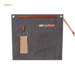 Tạp Dề Thời Trang Màu Đen Bán Chạy Tạp Dề Eo Một Nửa Tạp Dề Chuyên Nghiệp Có Túi - Product Image 1