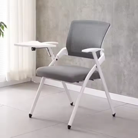 Chaises de bureau en maille de haute qualité Chaises de formation pliables pour salle d'entraînement avec table d'écriture