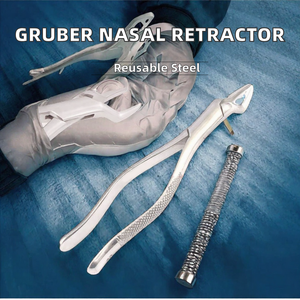 Forceps d'extraction dentaire en acier inoxydable, pinces d'extraction dentaire, poignée moletée, instrument chirurgical - Product Image 2