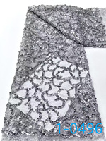 Tissu brodé à prix d'usine en gros, perles et paillettes, dentelle africaine à paillettes, tissus en dentelle à perles pour robe