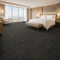 Moquette murale sur mesure pour chambre d'hôtel 5 étoiles, en nylon bouclé 8 mm, projet sur mesure