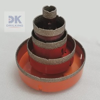 Foret diamanté brasé sous vide M14 pour perçage à sec et humide de carreaux de porcelaine, marbre, granit, béton et maçonnerie