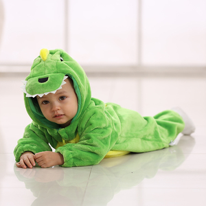 TONWHAR bebé 3D Animal con capucha mamelucos niños mono Unisex niños dinosaurio León pato Onesie - Product Image 6