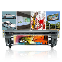 4 cabezales para plotter UV de inyección de tinta I3200 U1 de 3.2m, impresora de tarjetas rollo a rollo de alta precisión con software Photoprint RIP