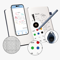 Metanote Hampo OEM, Cuaderno Inteligente con Cubierta de Cuero, Sistema Bluetooth, Reconocimiento de Escritura a Mano con Matriz de Puntos, Impresión en Tiempo Real