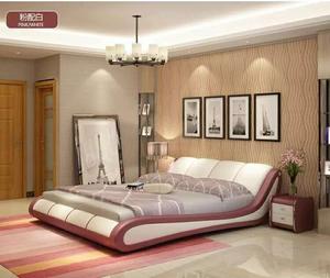 <span class=keywords><strong>Cama</strong></span> king size de cuero de <span class=keywords><strong>vaca</strong></span> de fábrica - Product Image 2