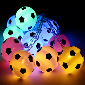 Guirnalda <span class=keywords><strong>de</strong></span> Luces LED con Forma <span class=keywords><strong>de</strong></span> Balón <span class=keywords><strong>de</strong></span> Fútbol, 8 Modos, Alimentación por Batería/USB, Luces Decorativas para la Copa <span class=keywords><strong>Mundial</strong></span> <span class=keywords><strong>de</strong></span> Fútbol 2026, Decoración para Fiestas Deportivas - Product Image 2