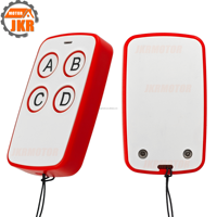 Télécommande de clonage 4 touches 433 MHz 315 MHz, cadre ABS rouge et blanc, anti-rayures et résistante aux chutes, pour portails coulissants de garage – Vente directe usine