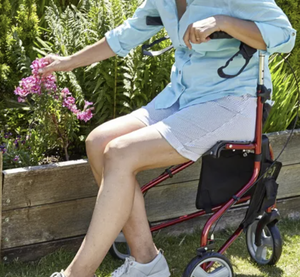 Tri Rollator Walker pliable en usine OEM avec siège et chaises Scooter pour handicapés - Product Image 2