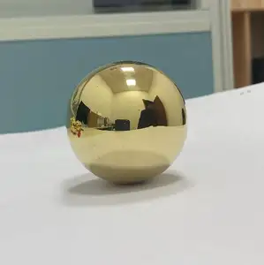 63毫米黄铜球形空心铜球，装饰用闪亮饰面