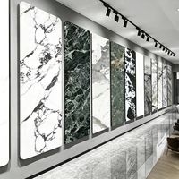 Panneau mural en pierre de marbre veinée de cristal de carbone, résistant aux rayures, ignifuge, insonorisant