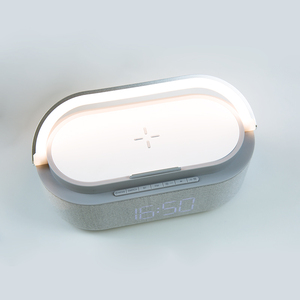 Offre Spéciale 15w charge rapide sans fil support de téléphone portable réveil Bt haut-parleur chargeur sans fil pour chambre chevet - Product Image 5
