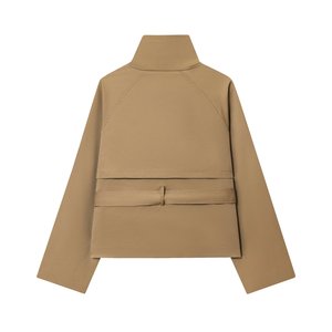 Femmes 2025 nouvelle mode décontracté joker tempérament ceinture décoration <span class=keywords><strong>court</strong></span> <span class=keywords><strong>trench</strong></span>-coat rétro femmes chic à manches longues <span class=keywords><strong>trench</strong></span>-coat. - Product Image 2