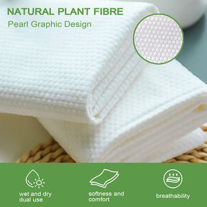 Toalla de baño blanca biodegradable con embalaje independiente personalizado, tela no tejida desechable para viajes, Hotel, papel especial - Product Image 5