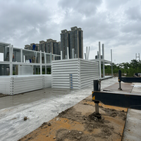Bâtiment de bureau modulaire préfabriqué en panneaux sandwich à structure en acier à assemblage rapide pour chantier de construction