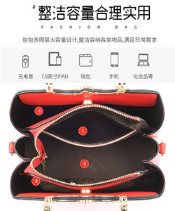 Bolsos cruzados de diseño de moda, bolsos de hombro de cuero PU de alta calidad, bolsos de mano casuales de lujo para mujer - Product Image 2