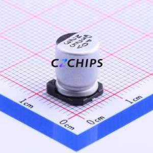 Condensateur électrolytique en aluminium SMD UWT1V221MNL1GS, SMD, D8xL10mm 220uF 20% 35V 190mA-120Hz - Product Image 1