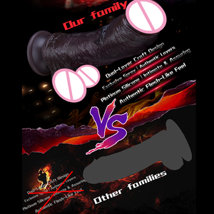 <span class=keywords><strong>2026</strong></span> Trendiger Gebogener Doppelschichtiger Schwarzer Penis Lebensechter Schwarzer Dildo mit Venen Sexspielzeug für Verbessertes G-Punkt-Vaginalvergnügen für Paare - Product Image 3