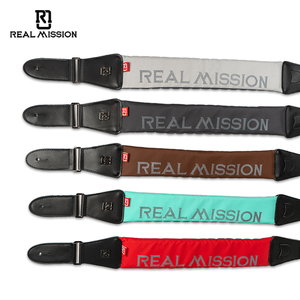 Sangle de guitare RealMission <span class=keywords><strong>Amanda</strong></span> pour décompression, vente en gros, offre spéciale, adaptée aux guitares électriques, basses et folk, en <span class=keywords><strong>nylon</strong></span> épaissi personnalisé - Product Image 1
