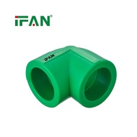 IFAN fabrique des raccords PPR 20 mm, 25 mm, 32 mm, raccords de tuyaux PPR de couleur verte, tuyaux et raccords PPR.