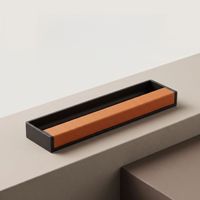 Poignée encastrée en alliage d'aluminium noir et argenté, poignées de meuble encastrées, poignées multifonctions pour armoires de cuisine sur mesure