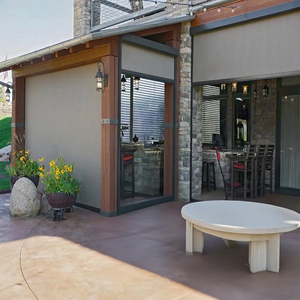 Auvent rétractable commercial durable, architecture moderne, alliage d'aluminium, imperméable, parasol métallique pour <span class=keywords><strong>restaurant</strong></span> - Product Image 6