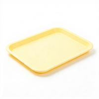Plateau de service rectangulaire en plastique pour cantine et hôtel, antidérapant, épais, pour la restauration et le stockage des aliments