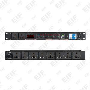 DR338 Audio Power Sequencer 10-Channel Power Charge with 110-240V Input and AC 90-240V Operating Voltage - Product Image 1