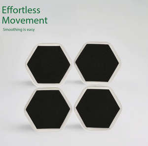 Deslizadores de <span class=keywords><strong>Muebles</strong></span> con Forma Hexagonal <span class=keywords><strong>para</strong></span> Mover <span class=keywords><strong>Muebles</strong></span> por Alfombras y Pisos Duros, Almohadillas de Movimiento, Dispositivos de Protección <span class=keywords><strong>para</strong></span> Mesas y Sillas - Product Image 1