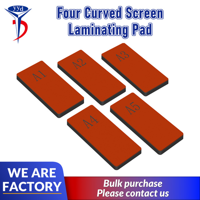 YD_A1-A5 OCA LCD Laminating Pad Curved Screen Mat Samsung Phone Laminating Silicone Rubber Repair Phone Tools for Phone Repair