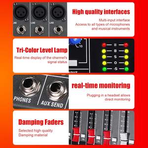 NGVM CT-120 Professional 12-Channel Sound Board <strong>Mixer</strong> with MP3 Input Stereo <strong>DJ</strong> <strong>Mixer</strong> for Live Events Karaoke Stage Performance - Product Image 5