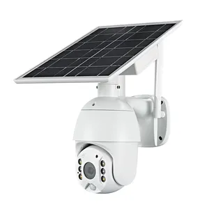 Hot sale JideTech 2 mp Câmera Ao Ar Livre PTZ IP zoom À Prova D' Água Câmera de CCTV barato Alta opção 4G wi-fi Solar câmera solares