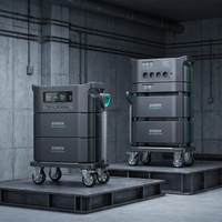 Station d'énergie solaire Sorein 4000W 3000W 2000W avec batterie au lithium et onduleur solaire hybride 3KW