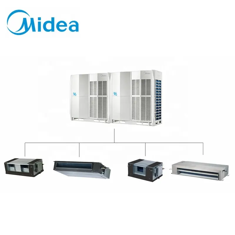 Midea Aircon - ميكانيكي مكيف هواء عالي الكفاءة على شكل حرف G, 123 كيلووات، عاكس تيار مستمر تجاري خارجي، وحدات تكييف vrv vrf ac