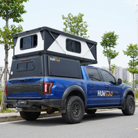 Huntoo Nouvelle Conception Imperméable Légère en Aluminium Mini-Camping-Car Escamotable pour Camion 4x4 avec Capacité pour 3 Personnes
