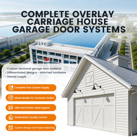 Puerta de Garaje Seccional Tipo Carriage House con Ventanas, Aislada, Automática, Blanca, Certificación CE, OEM