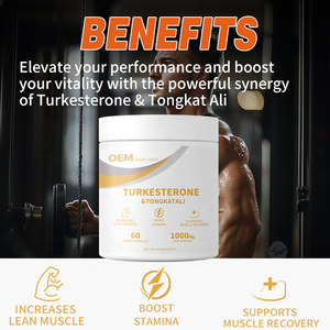Cápsulas de Turkesterona y Tongkat Ali en Oferta, Suplemento para Aumentar la Masa Muscular Magra y Apoyar la Recuperación Muscular - Product Image 2