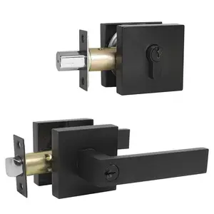 圆筒欧洲型材锁盥洗室门杆锁管状Knobset卧室锁套装