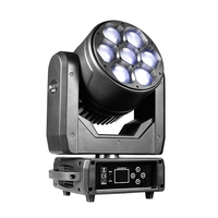 Projecteurs LED mobiles 7*40W RGBW, contrôle DMX512, effet Bee Eye, IP20, 120000 Lumens, CRI90 Ra90, pour événements festifs