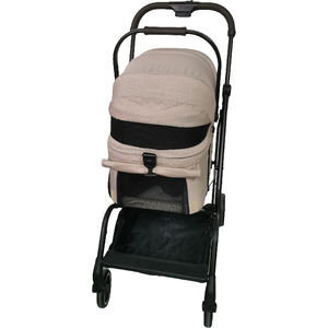 Lüks 4 tekerlekli alüminyum 2-in-1 evcil hayvan arabası ve kedi taşıyıcı rahat katlanabilir ve ayrılabilir özelliği ile ayarlanabilir - Product Image 6