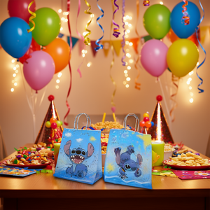 Bolsas de Regalo de Papel para Fiestas Infantiles, Regalos de Cumpleaños para Niños de 2 a 4 Años, Colores Variados, Impresión a 4 Colores - Product Image 2