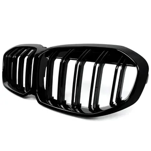 Pour BMW Série 1 F40 2020-2024, Cache de calandre avant double ligne à mailles inférieures, Garniture de couvercle d'aération de spoiler de voiture - Product Image 4