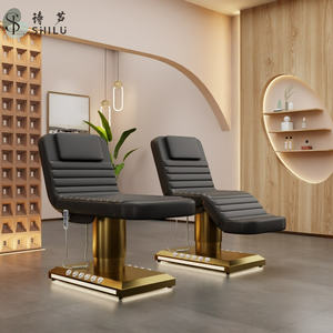 HICOMED Luxe 3 Moteur Électrique Cosmétique Cils Visage Beauté Lit Or Rose LED Lampe Appui-Tête Métal Table De Massage Salle De Bains - Product Image 2