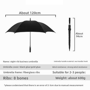 <span class=keywords><strong>Parapluie</strong></span> droit semi-<span class=keywords><strong>automatique</strong></span> personnalisé de 27 pouces à long manche, parapluies de golf à 8 baleines, style américain, cadeaux d'affaires, LOGO en fibre de verre - Product Image 3