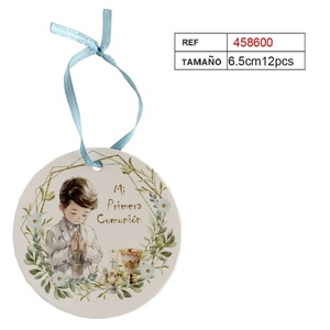 Etichette Pendenti per Prima Comunione in Carta 6,5cm 12pz Decorazione per Festa di Bambini - Product Image 3