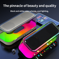 Carte son SY1, haut-parleur karaoké intégré, double microphone sans fil, éclairage RGB, sortie casque 3,5 mm pour le direct
